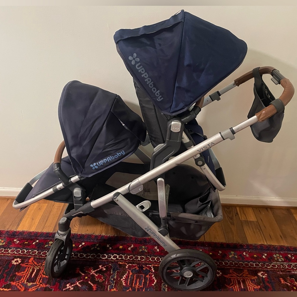 UPPAbaby Navy Blue Double Stroller